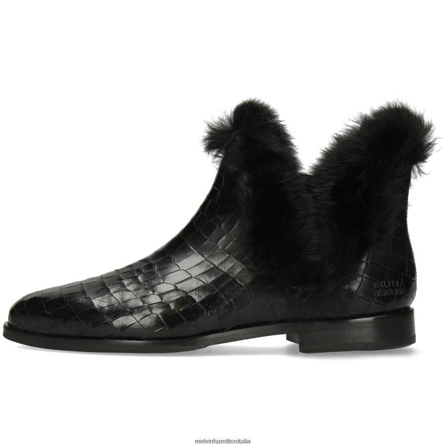 esso Melvin & Hamilton donne Susanna 92 nero stivaletti L80P2P1093