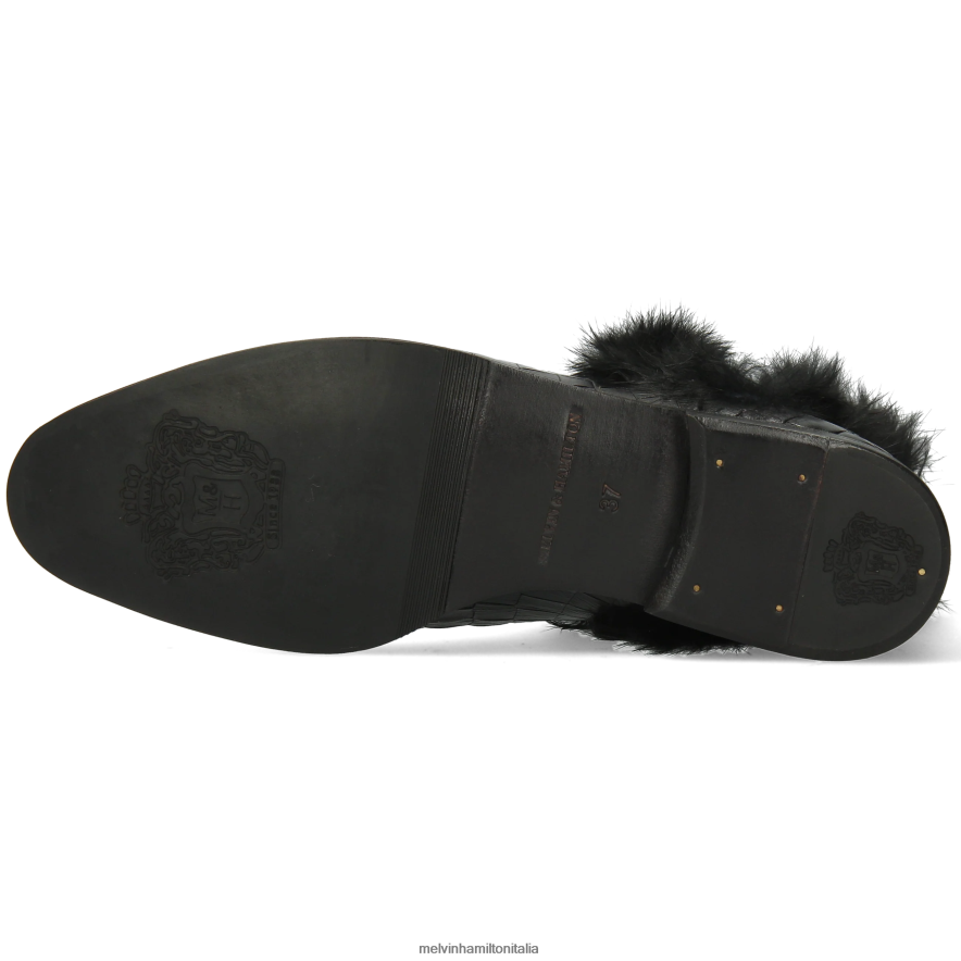 esso Melvin & Hamilton donne Susanna 92 nero stivaletti L80P2P1093