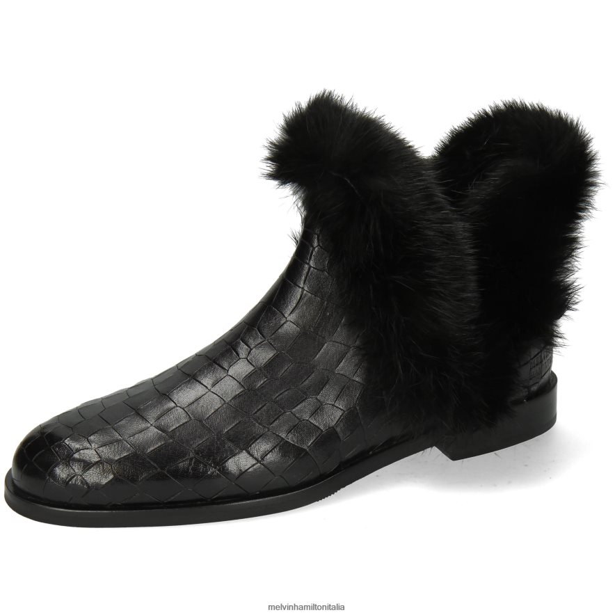 esso Melvin & Hamilton donne Susanna 92 nero stivaletti L80P2P1109