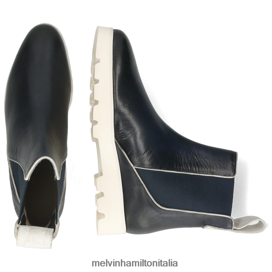 esso Melvin & Hamilton donne Susanna 97 blu stivaletti L80P2P1144