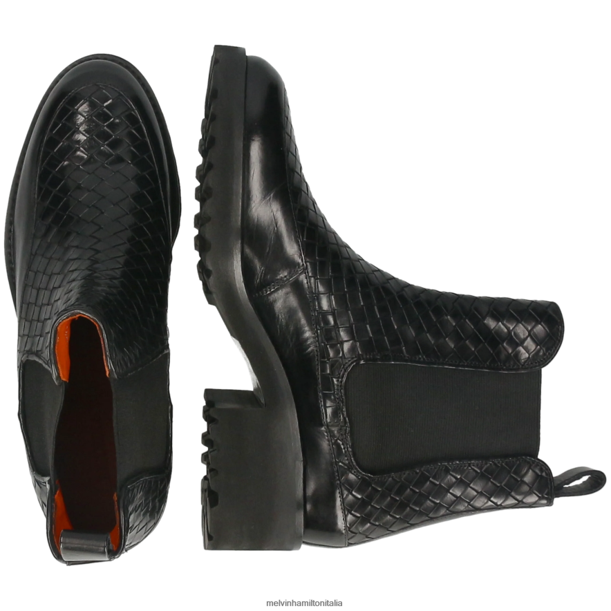 esso Melvin & Hamilton donne abigail 1 nero stivaletti L80P2P924