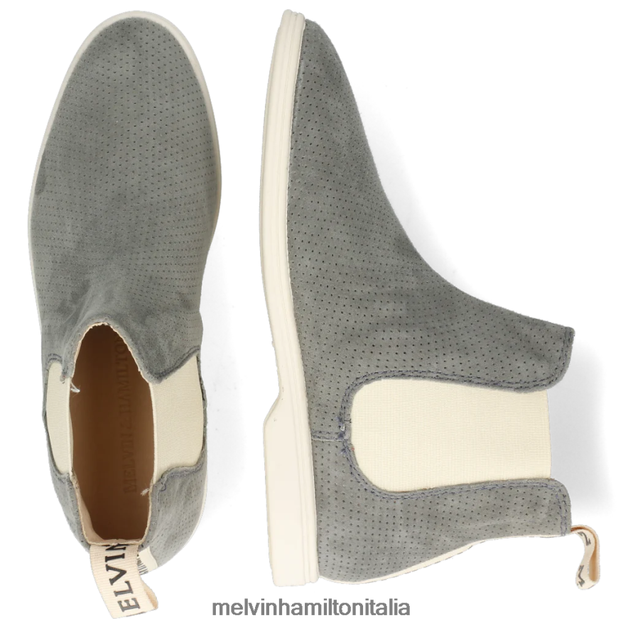 esso Melvin & Hamilton donne adley 2 grigio stivaletti L80P2P1135