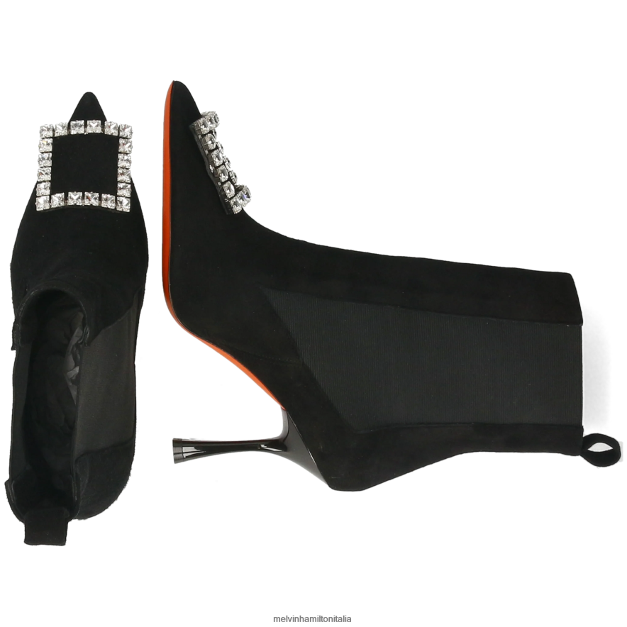 esso Melvin & Hamilton donne alena 5 nero stivaletti L80P2P811