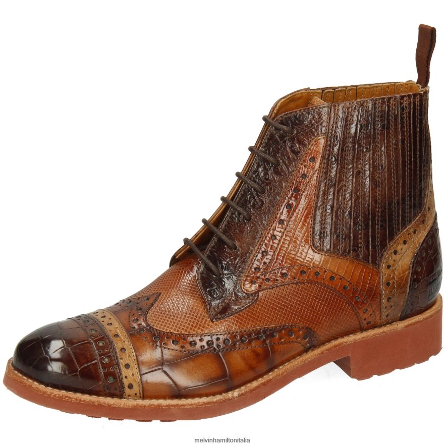 esso Melvin & Hamilton donne amélie 17 marrone stivaletti L80P2P1007