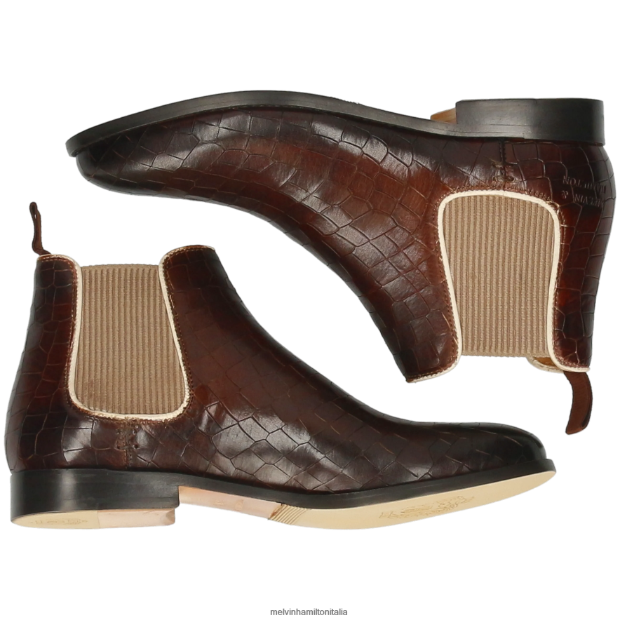 esso Melvin & Hamilton donne amélie 4 marrone stivaletti L80P2P931