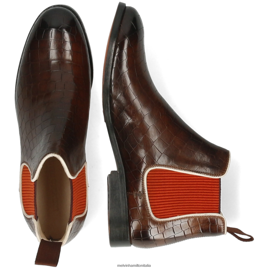 esso Melvin & Hamilton donne amélie 4 marrone stivaletti L80P2P933