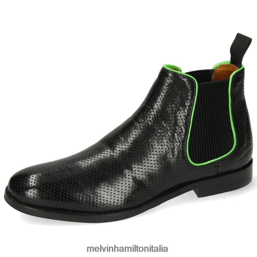 esso Melvin & Hamilton donne amélie 4 nero stivaletti L80P2P1121