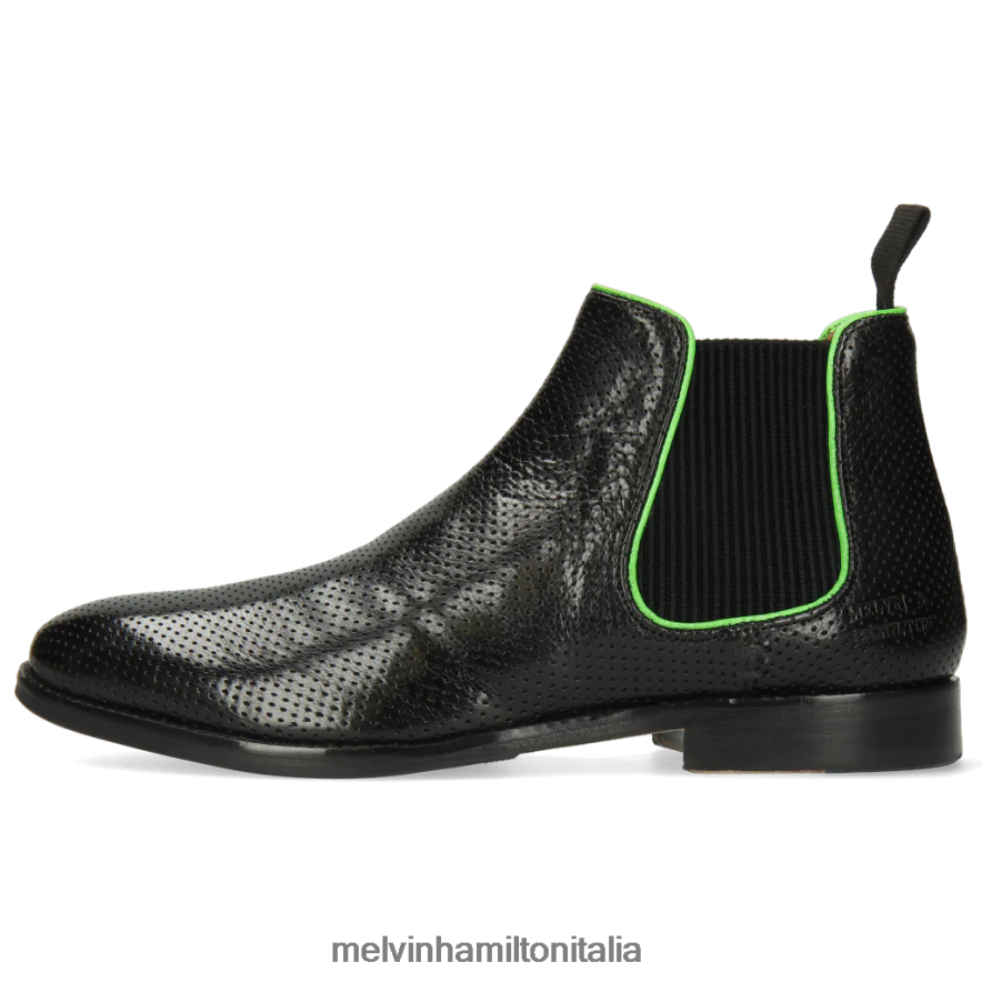 esso Melvin & Hamilton donne amélie 4 nero stivaletti L80P2P1121