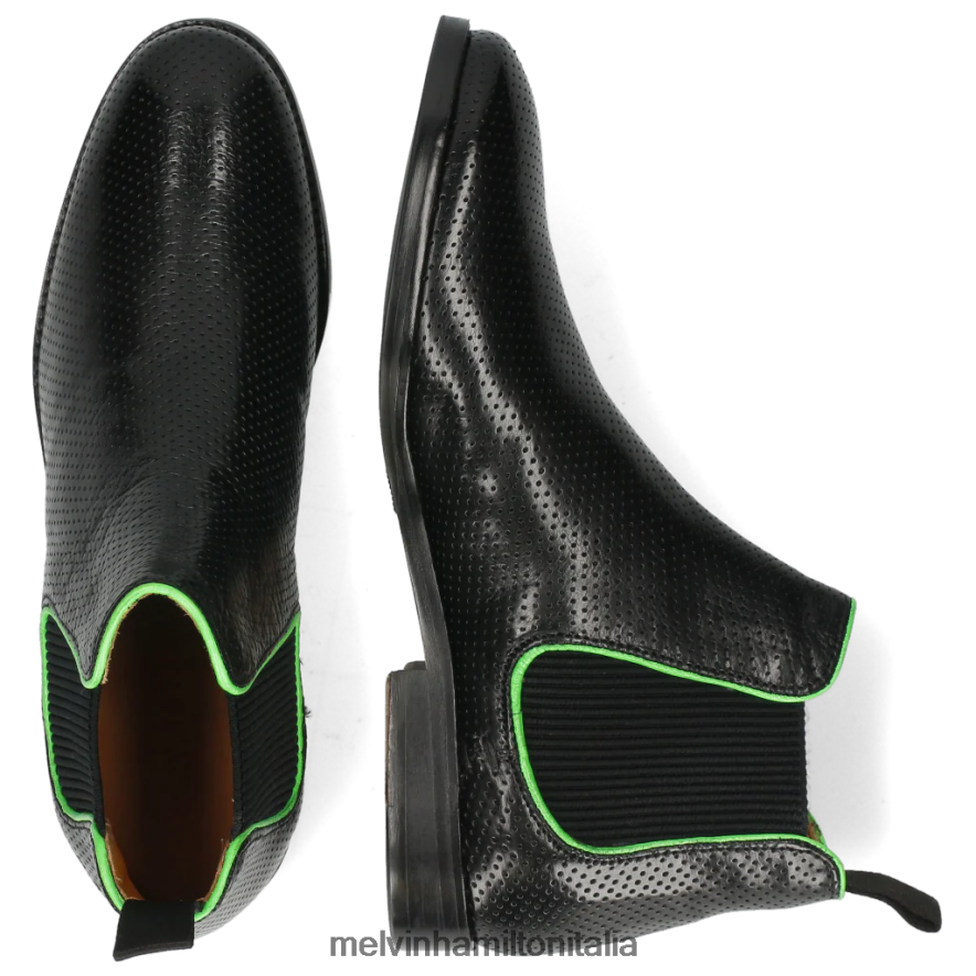 esso Melvin & Hamilton donne amélie 4 nero stivaletti L80P2P1121