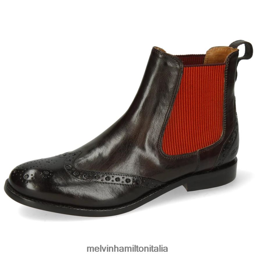 esso Melvin & Hamilton donne amélie 5 grigio stivaletti L80P2P1029