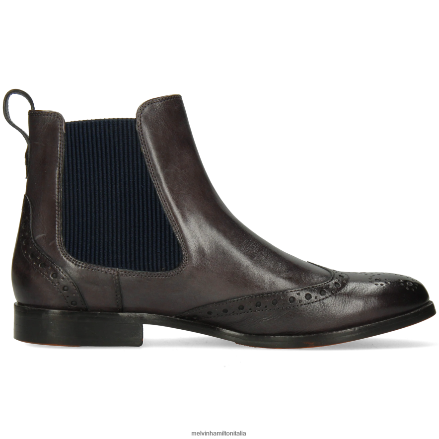 esso Melvin & Hamilton donne amélie 5 grigio stivaletti L80P2P991