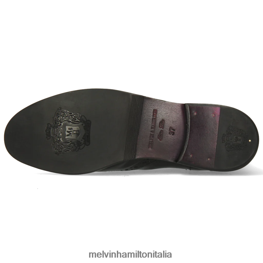 esso Melvin & Hamilton donne amélie 5 nero stivaletti L80P2P1021