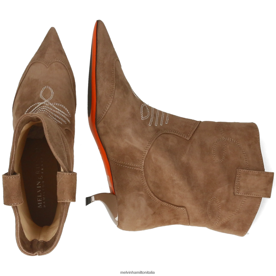 esso Melvin & Hamilton donne aurora 1 marrone stivaletti L80P2P840