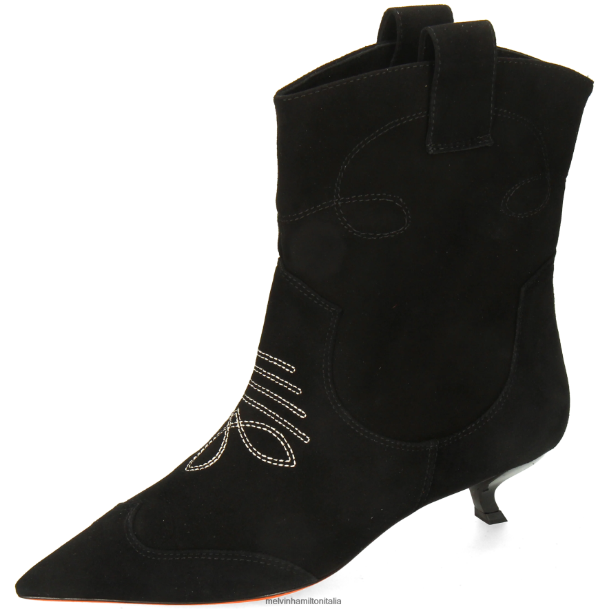 esso Melvin & Hamilton donne aurora 1 nero stivaletti L80P2P843
