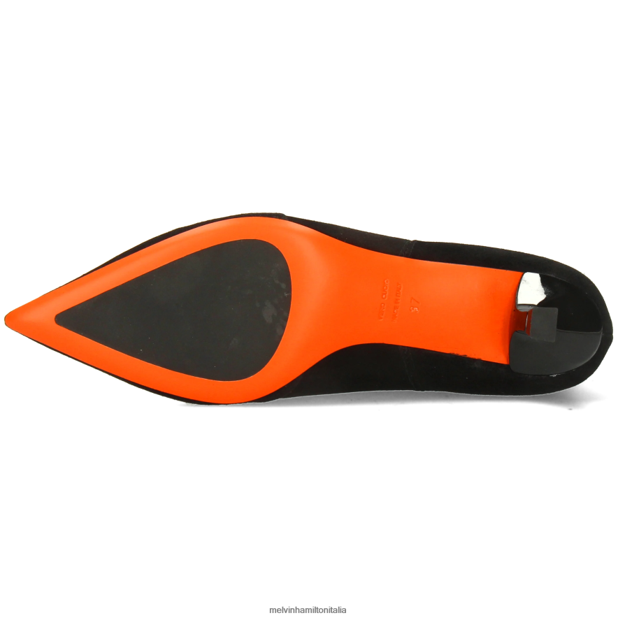 esso Melvin & Hamilton donne aurora 1 nero stivaletti L80P2P843