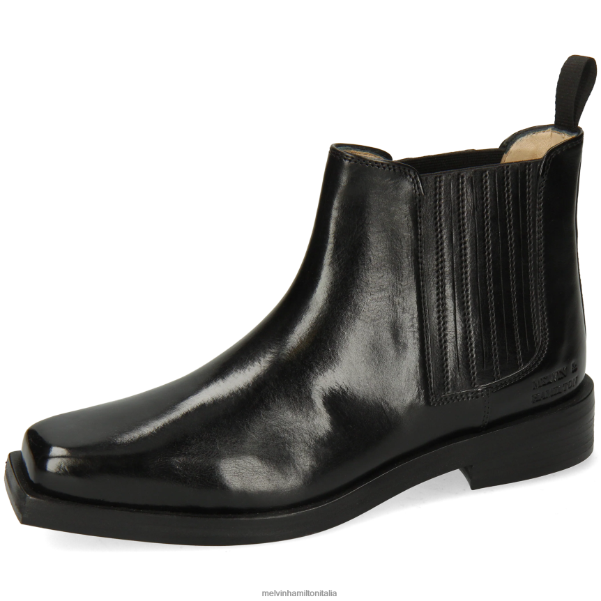 esso Melvin & Hamilton donne bella1 nero stivaletti DLT2BB957