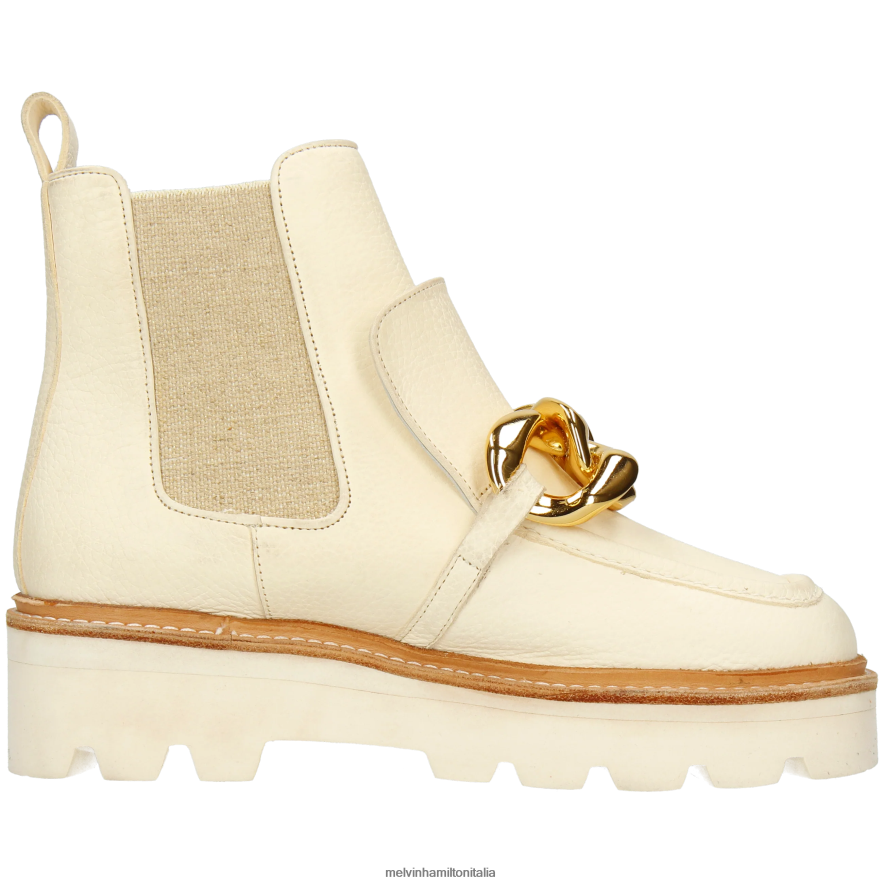esso Melvin & Hamilton donne cassy 1 bianco stivaletti L80P2P797