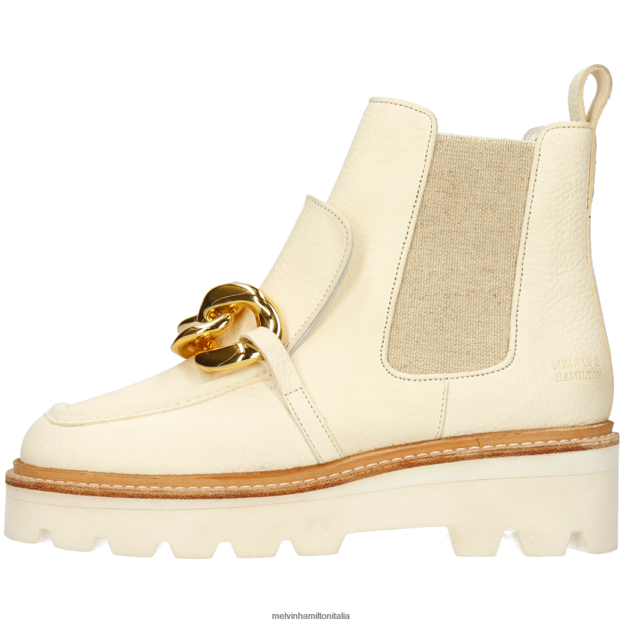 esso Melvin & Hamilton donne cassy 1 bianco stivaletti L80P2P797