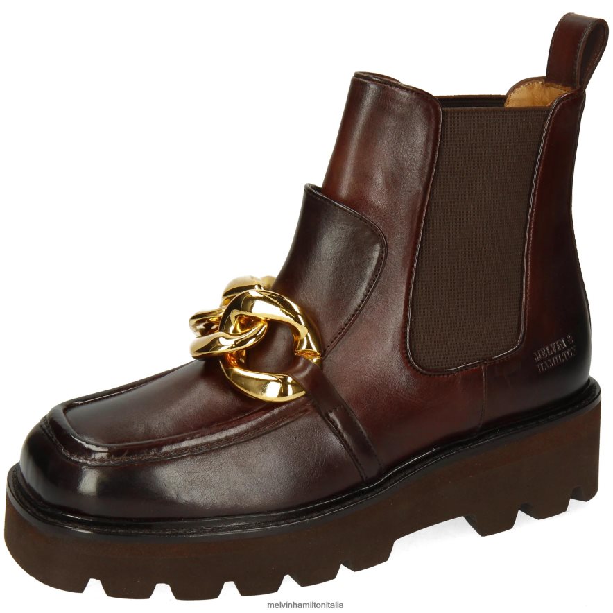 esso Melvin & Hamilton donne cassy 1 marrone stivaletti L80P2P921
