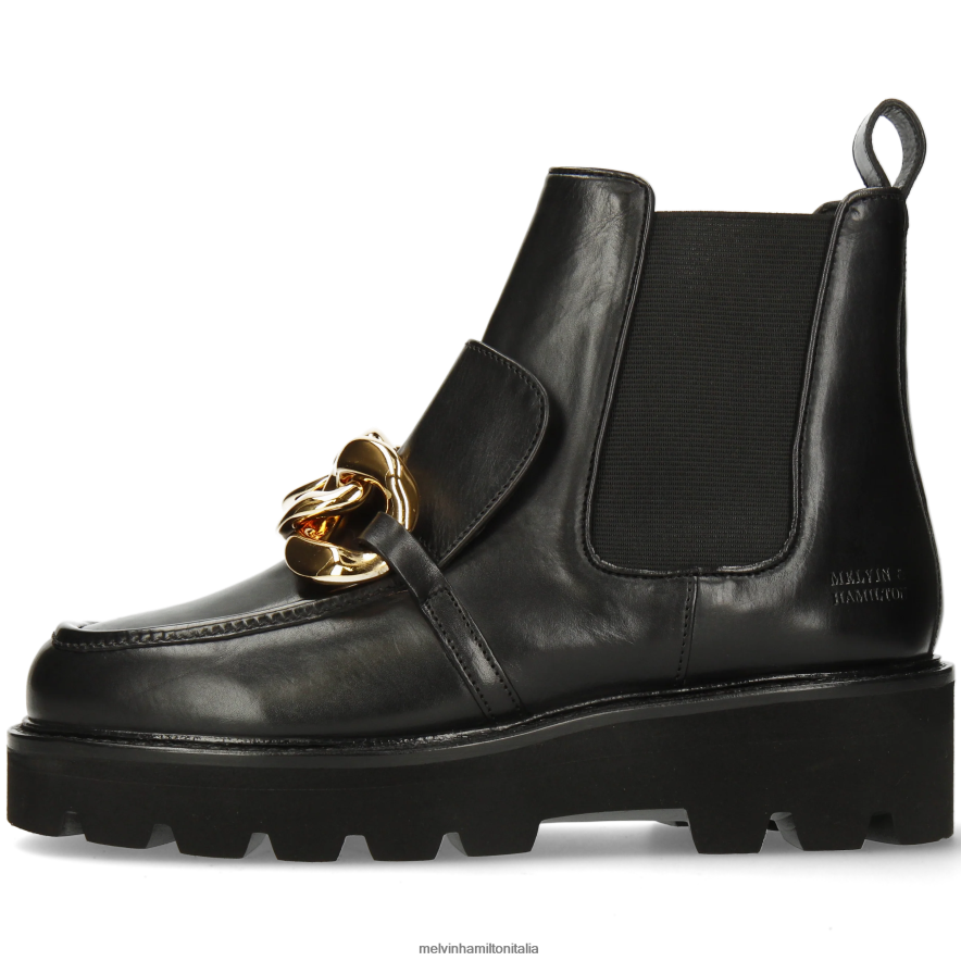 esso Melvin & Hamilton donne cassy 1 nero stivaletti L80P2P866