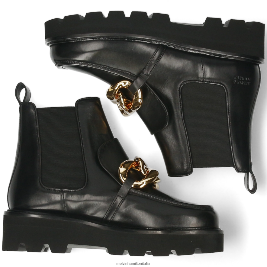 esso Melvin & Hamilton donne cassy 1 nero stivaletti L80P2P866