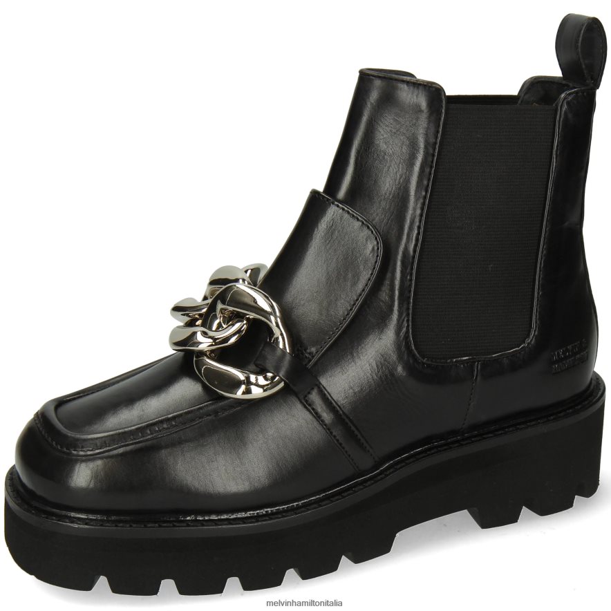 esso Melvin & Hamilton donne cassy 1 nero stivaletti L80P2P898