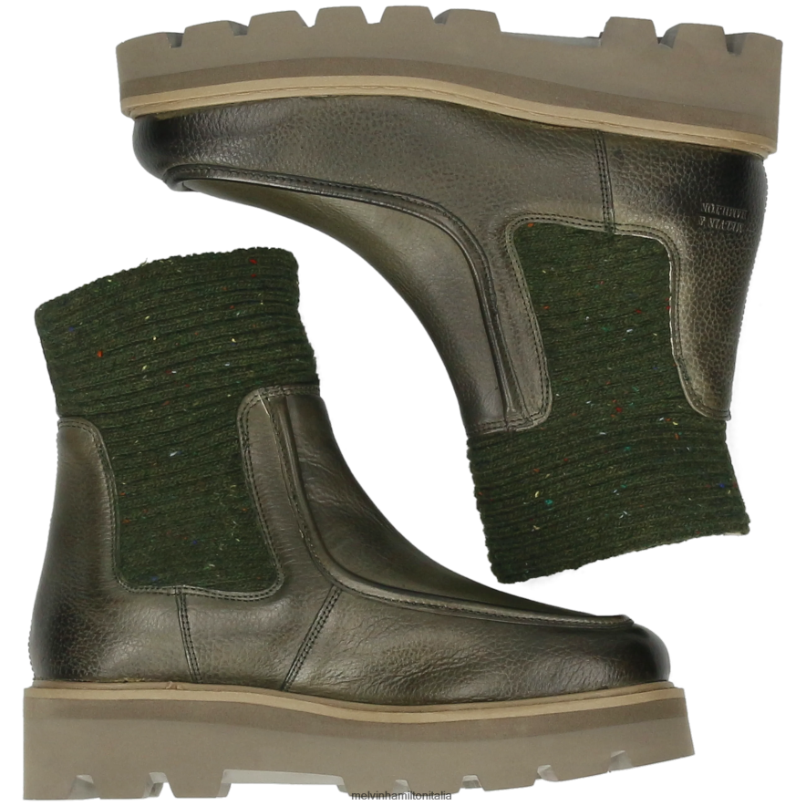 esso Melvin & Hamilton donne cassy 3 cachi stivaletti L80P2P915