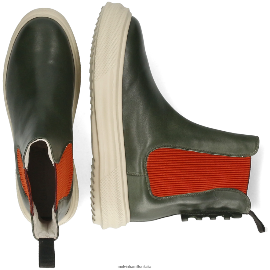 esso Melvin & Hamilton donne fata 5 verde stivaletti L80P2P1003