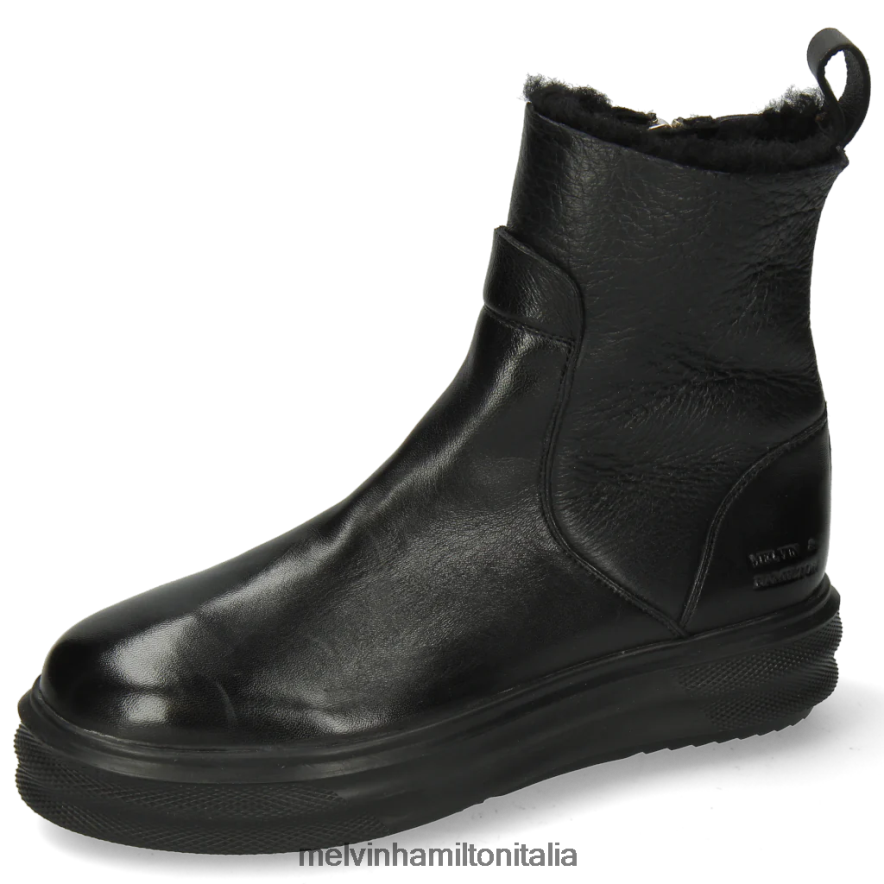 esso Melvin & Hamilton donne fata 9 nero stivaletti L80P2P1027