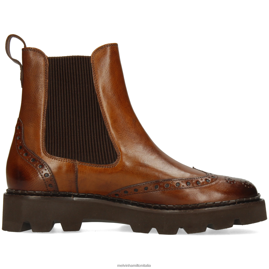 esso Melvin & Hamilton donne giada 8 marrone stivaletti DLT2BB912