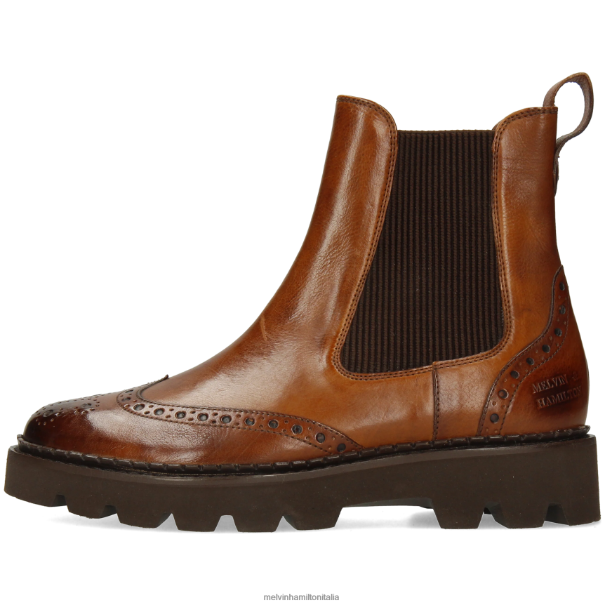 esso Melvin & Hamilton donne giada 8 marrone stivaletti DLT2BB912