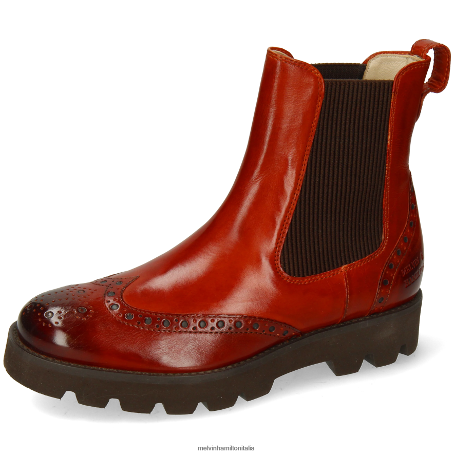 esso Melvin & Hamilton donne giada 8 marrone stivaletti L80P2P799