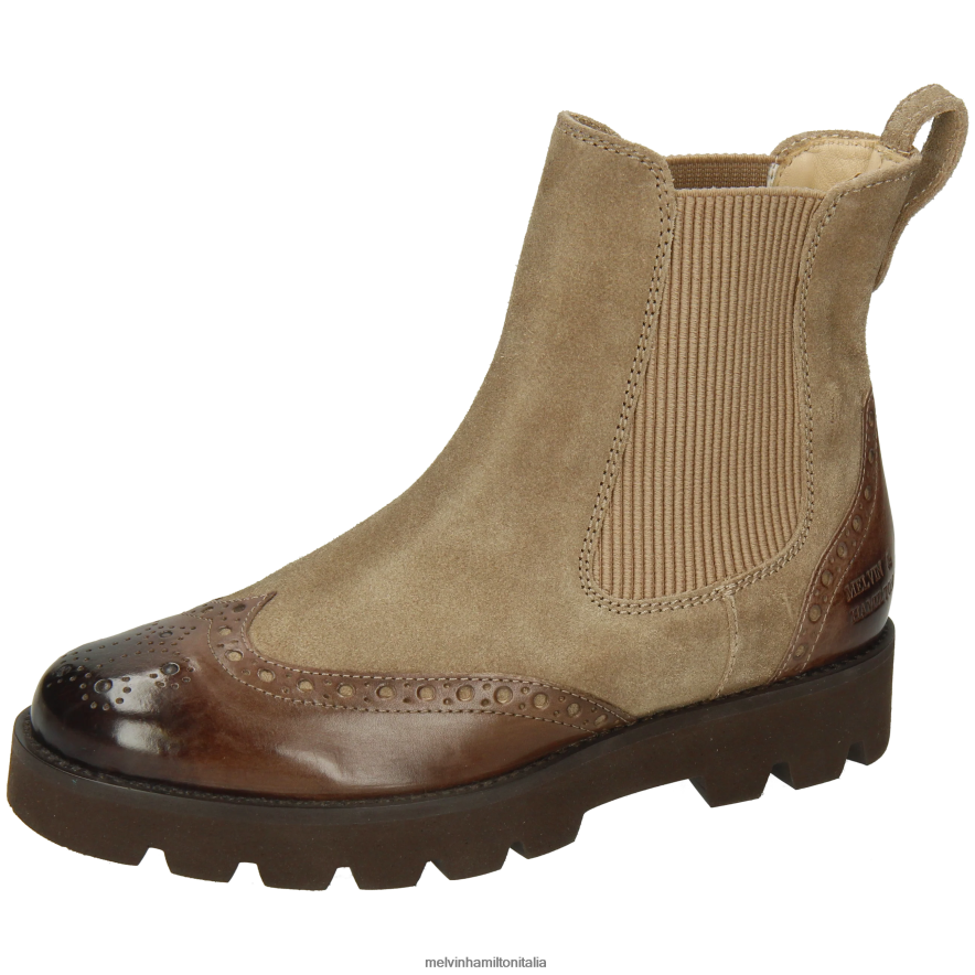 esso Melvin & Hamilton donne giada 8 marrone stivaletti L80P2P809