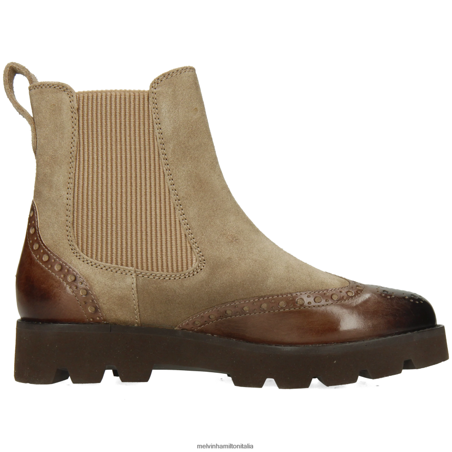esso Melvin & Hamilton donne giada 8 marrone stivaletti L80P2P809