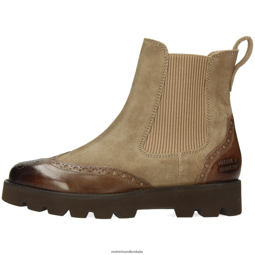 esso Melvin & Hamilton donne giada 8 marrone stivaletti L80P2P809
