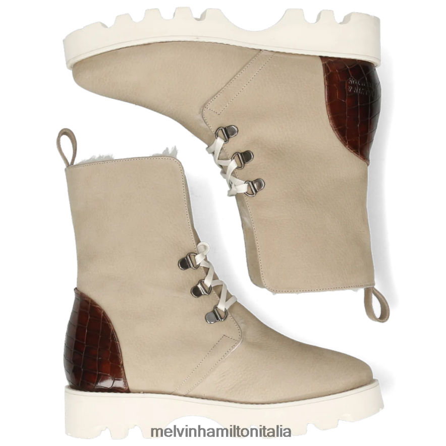 esso Melvin & Hamilton donne greta1 beige stivaletti L80P2P1039