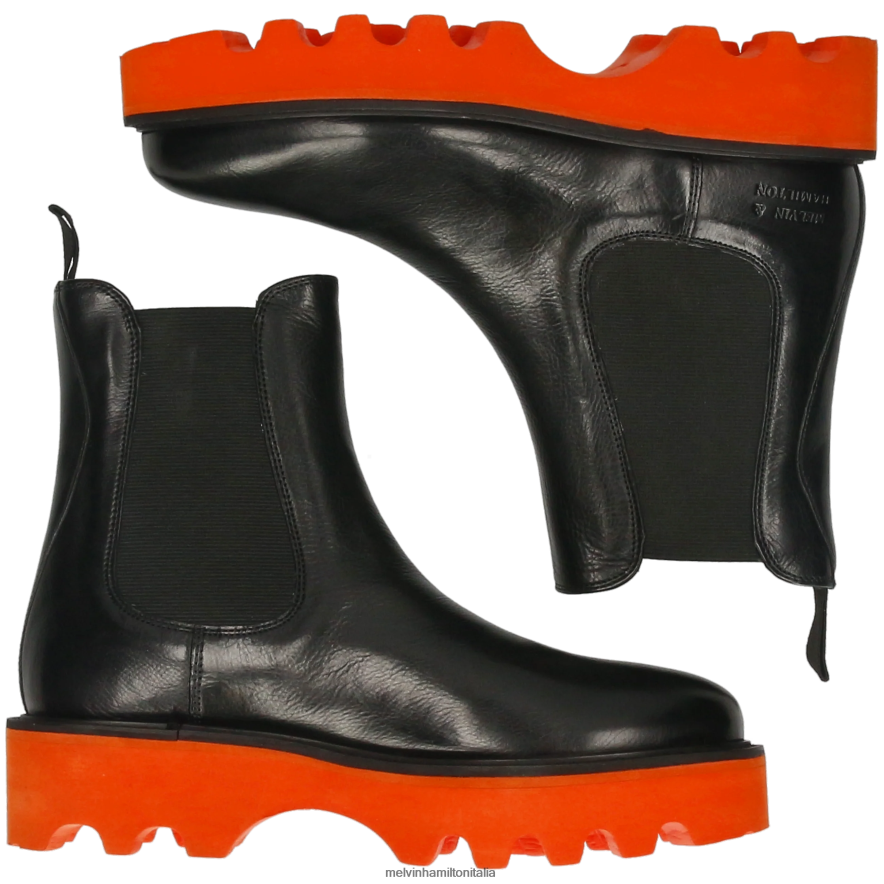 esso Melvin & Hamilton donne leonie 5 nero stivaletti L80P2P876