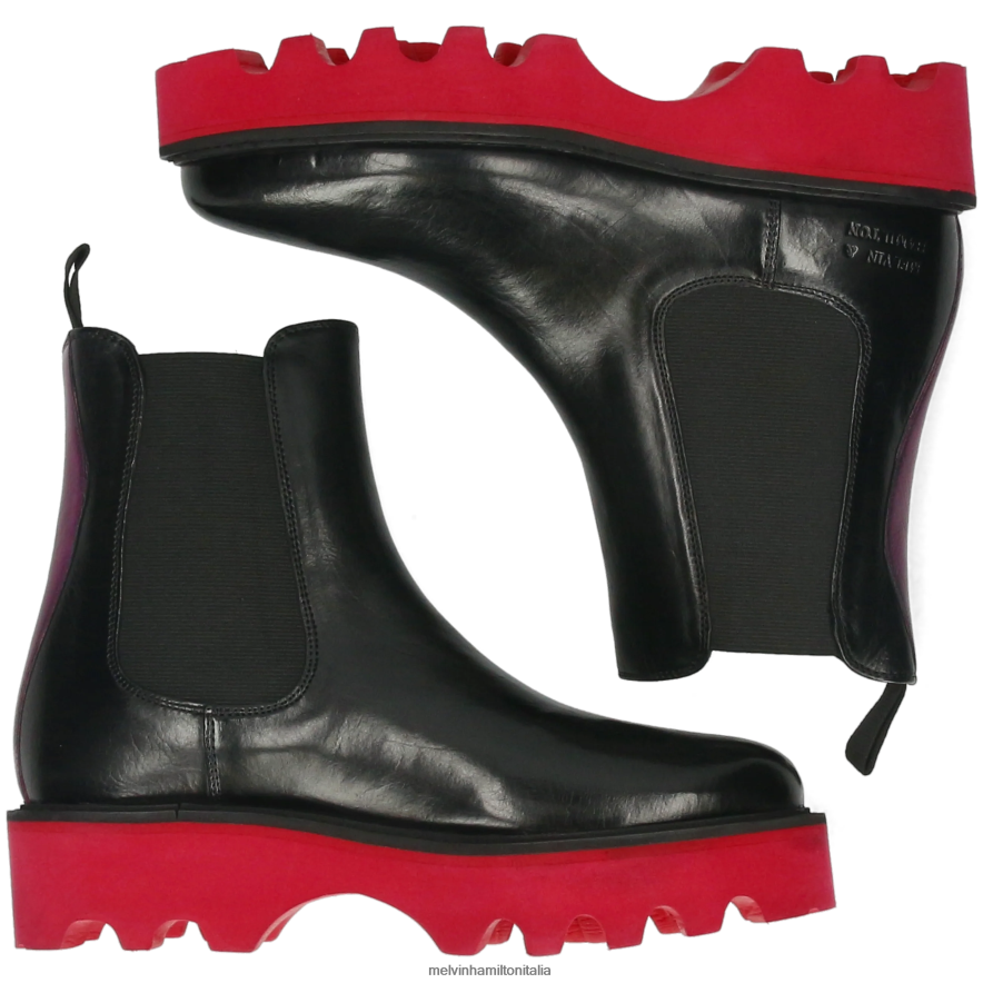 esso Melvin & Hamilton donne leonie 5 nero stivaletti L80P2P897