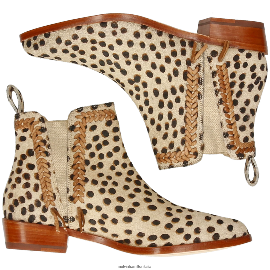 esso Melvin & Hamilton donne marlino 10 Marrone chiaro stivaletti L80P2P777