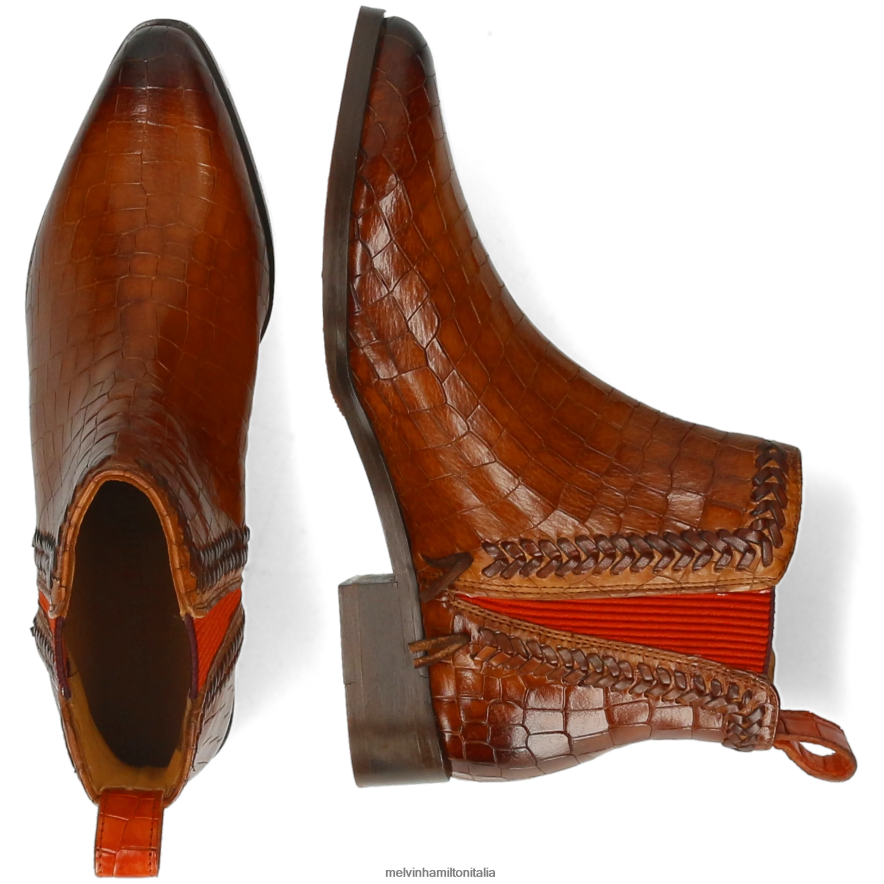 esso Melvin & Hamilton donne marlino 10 marrone stivaletti L80P2P952