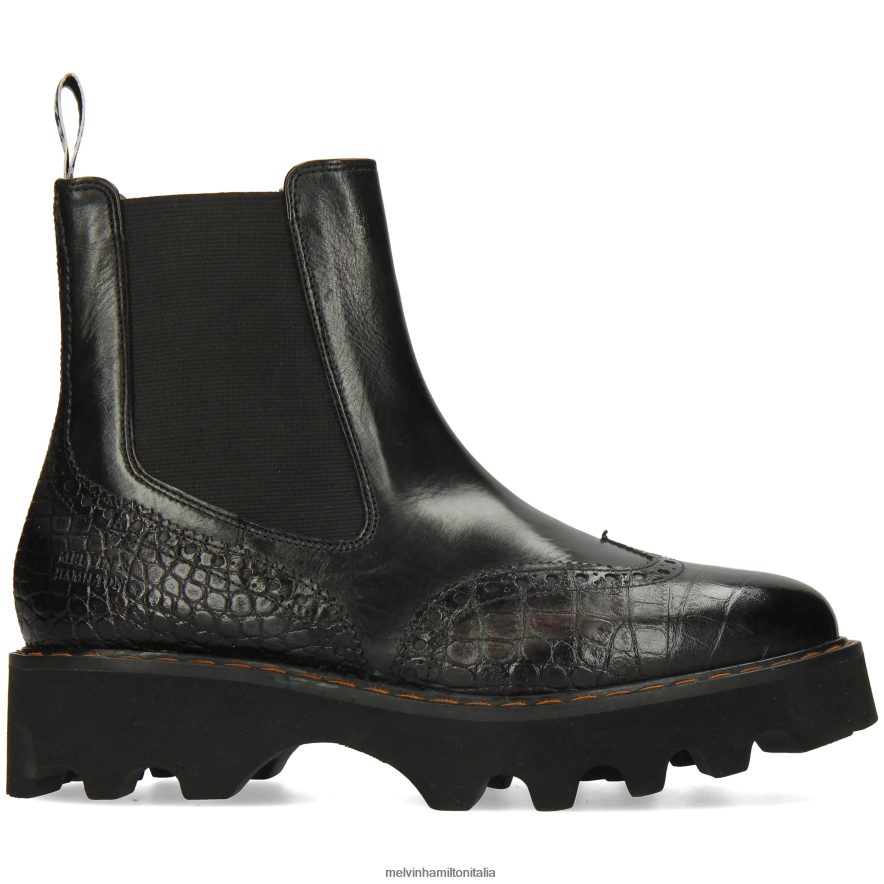 esso Melvin & Hamilton donne megan 37 nero stivaletti L80P2P911