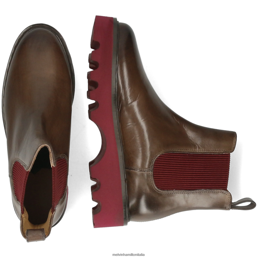 esso Melvin & Hamilton donne megan 3r grigio stivaletti L80P2P1124