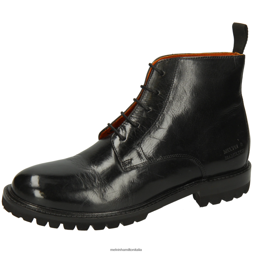 esso Melvin & Hamilton donne regina 7 nero stivaletti L80P2P792