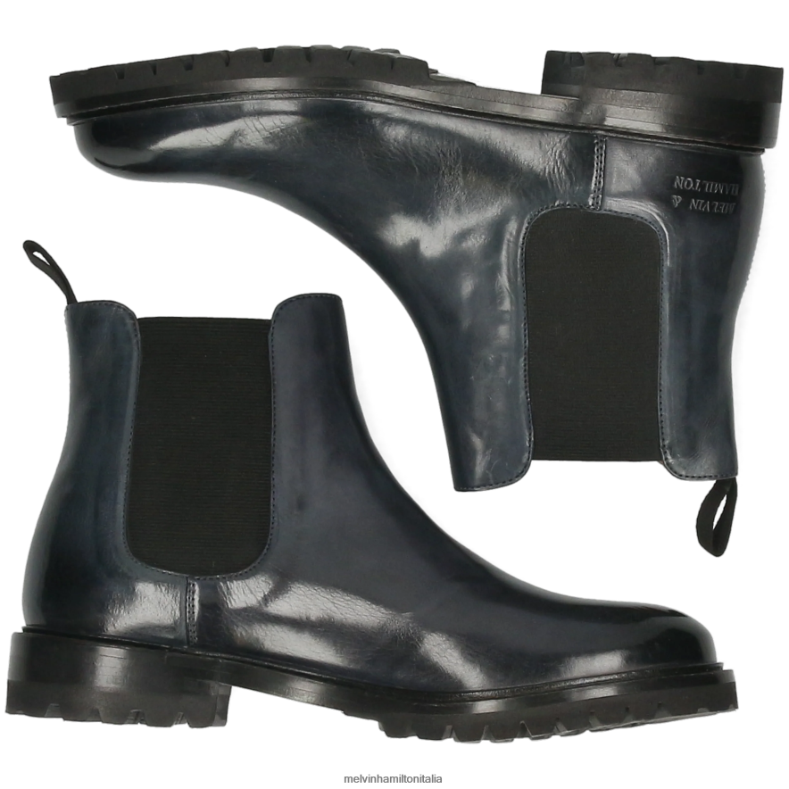 esso Melvin & Hamilton donne regina 8 blu stivaletti L80P2P903