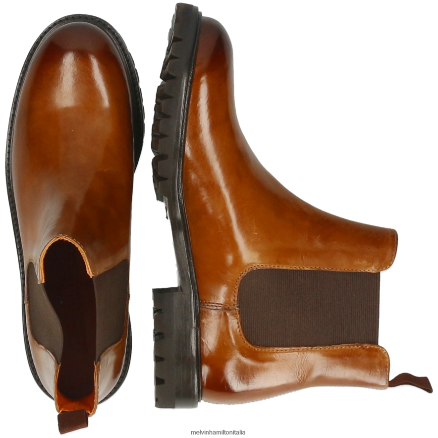 esso Melvin & Hamilton donne regina 8 marrone stivaletti L80P2P826