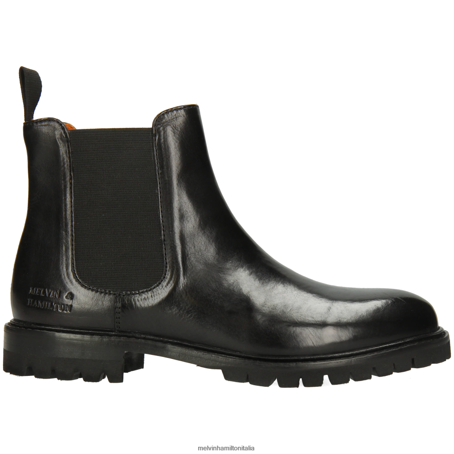 esso Melvin & Hamilton donne regina 8 nero stivaletti L80P2P814