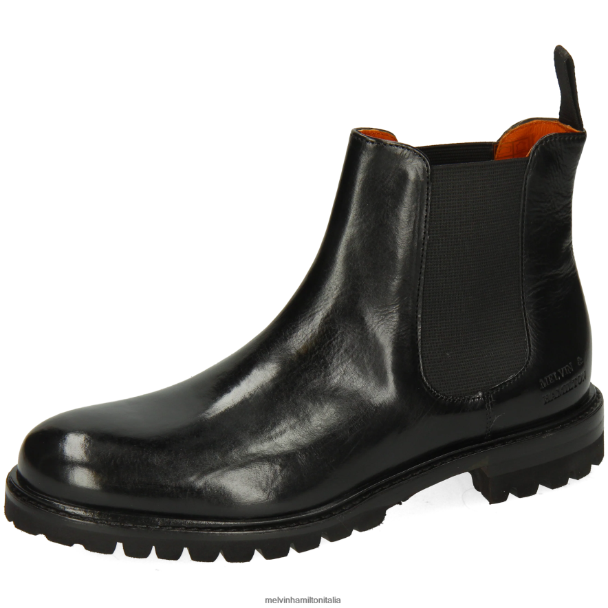 esso Melvin & Hamilton donne regina 8 nero stivaletti L80P2P828