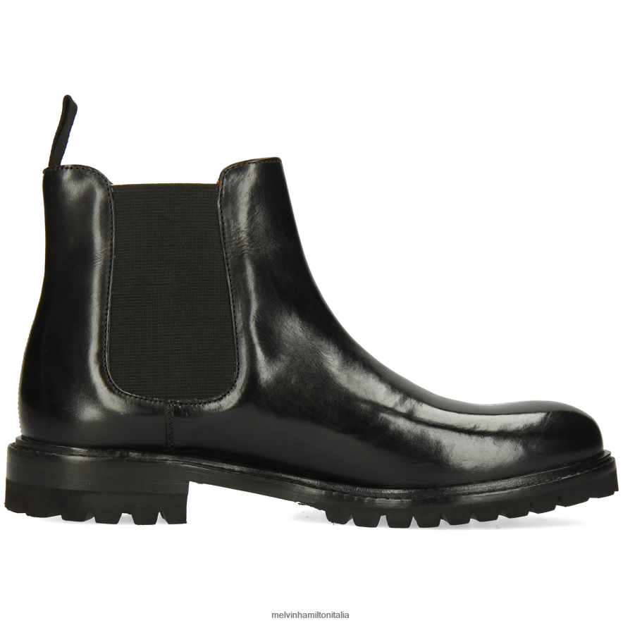 esso Melvin & Hamilton donne regina 8 nero stivaletti L80P2P828