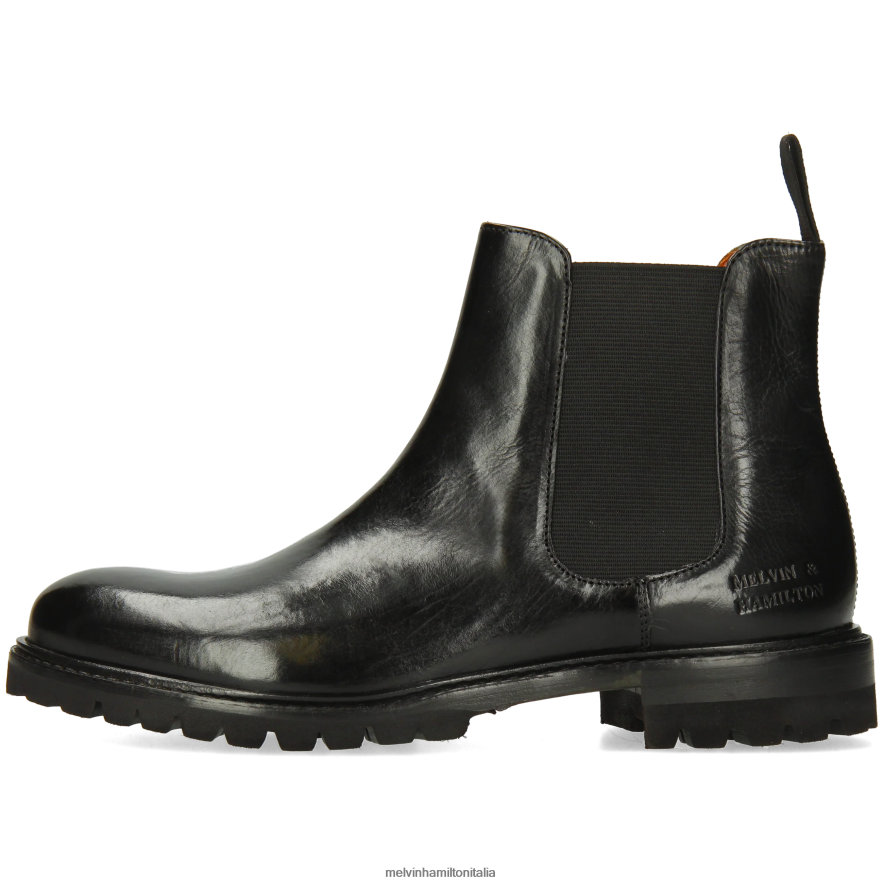 esso Melvin & Hamilton donne regina 8 nero stivaletti L80P2P828