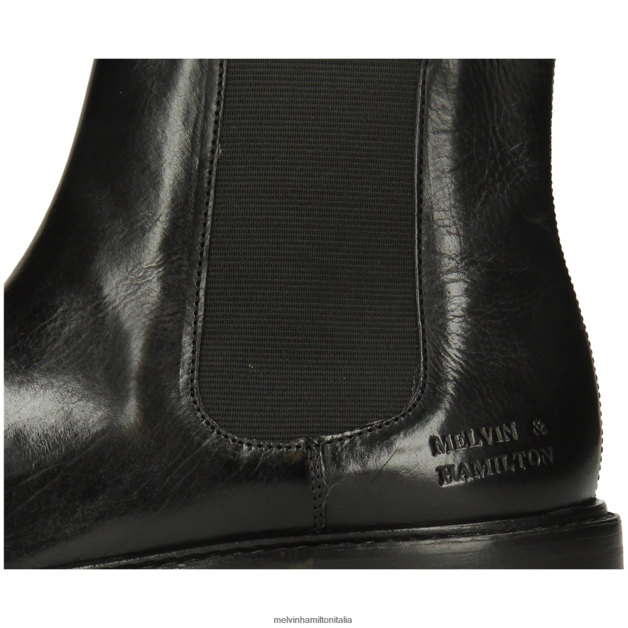 esso Melvin & Hamilton donne regina 8 nero stivaletti L80P2P828